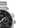  Shop Authentic Hugo Boss Associate Black Dial Silver Steel Strap Watch for Men - 1513267 - Luxxuri