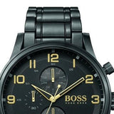  Shop Authentic Hugo Boss Aeroliner Black Dial Black Steel Strap Watch for Men - 1513275 - Luxxuri
