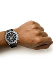  Shop Authentic Hugo Boss Ikon Black Dial Black Leather Strap Watch for Men - 1513178 - Luxxuri