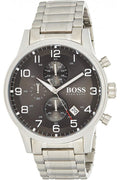  Shop Authentic Hugo Boss Aeroliner Black Dial Silver Steel Strap Watch for Men - 1513181 - Luxxuri