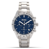  Shop Authentic Hugo Boss Talent Blue Dial Silver Steel Strap Watch for Men - 1513582 - Luxxuri