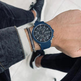  Shop Authentic Hugo Boss Velocity Black Dial Blue Rubber Strap Watch for Men - 1513717 - Luxxuri