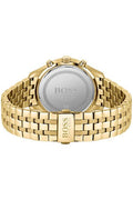 Hugo Boss Associate Blue Dial Gold Steel Strap Watch for Men - 1513841