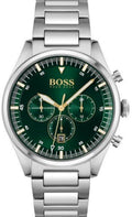  Shop Authentic Hugo Boss Pioneer Green Dial Silver Steel Strap Watch for Men - 1513868 - Luxxuri