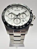  Shop Authentic Hugo Boss Hero Chronograph White Dial Silver Steel Strap Watch for Men - 1513875 - Luxxuri