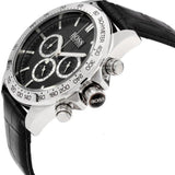  Shop Authentic Hugo Boss Ikon Black Dial Black Leather Strap Watch for Men - 1513178 - Luxxuri