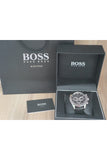  Shop Authentic Hugo Boss Ikon Black Dial Black Leather Strap Watch for Men - 1513178 - Luxxuri