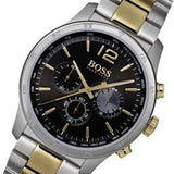  Shop Authentic Hugo Boss Professional Black Dial Two Tone Steel Strap Watch for Men - 1513529 - Luxxuri