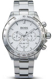  Shop Authentic Hugo Boss Ikon Chronograph White Dial Silver Steel Strap Watch for Men - 1512962 - Luxxuri