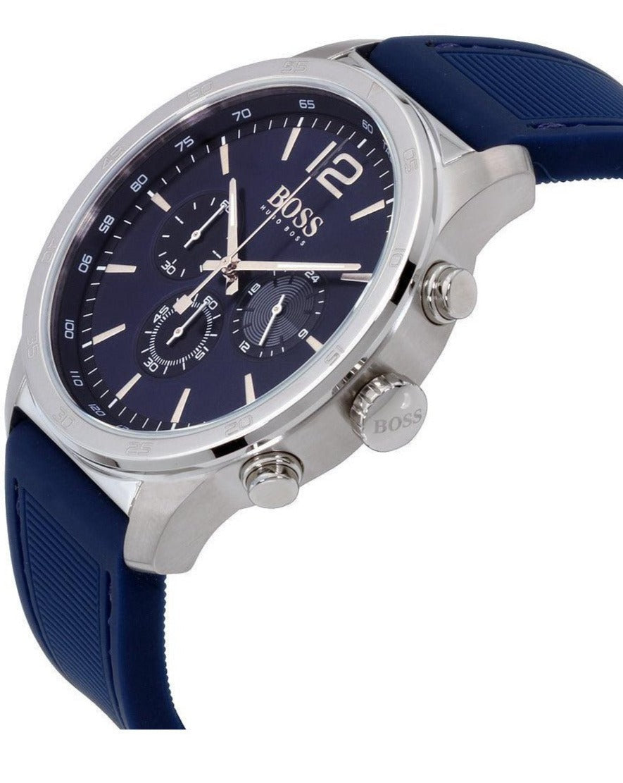 Shop Authentic Hugo Boss Professional Chronograph Blue Dial Blue Silicone Strap Watch for Men - 1513526 - Luxxuri