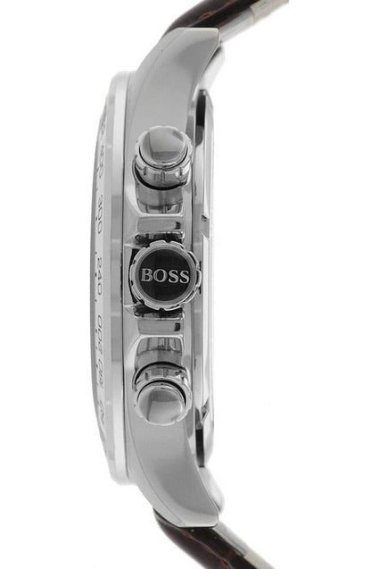  Shop Authentic Hugo Boss Ikon Black Dial Black Leather Strap Watch for Men - 1513178 - Luxxuri