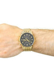  Shop Authentic Hugo Boss Navigator Black Dial Gold Steel Strap Watch for Men - 1513531 - Luxxuri