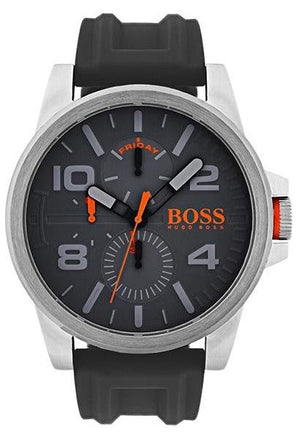  Shop Authentic Hugo Boss Detroit Sport Analog Grey Dial Grey Rubber Strap Watch For Men - 1550007 - Luxxuri