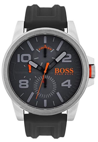  Shop Authentic Hugo Boss Detroit Sport Analog Grey Dial Grey Rubber Strap Watch For Men - 1550007 - Luxxuri