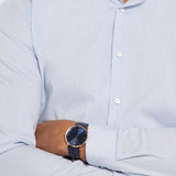  Shop Authentic Hugo Boss Jackson Blue Dial Black Leather Strap Watch for Men - 1513371 - Luxxuri