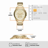  Shop Authentic Armani Exchange Drexler Chronograph Gold Dial Gold Steel Strap Watch For Men - AX2602 - Luxxuri