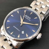  Shop Authentic Mido Baroncelli II Automatic Blue Dial Silver Steel Strap Watch For Men - M8600.4.15.1 - Luxxuri