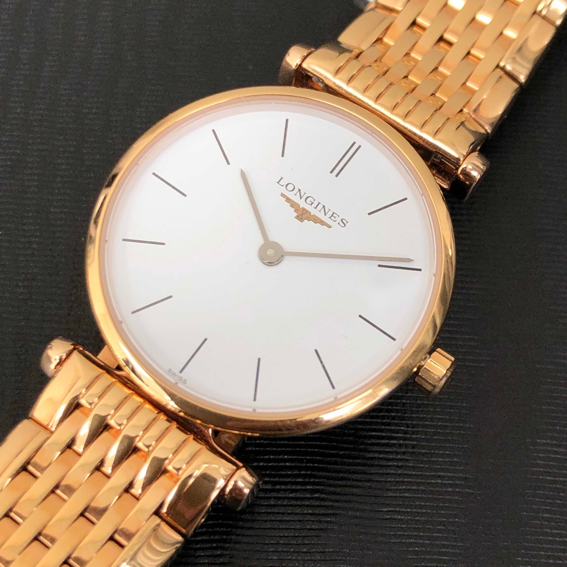  Shop Authentic Longines La Grande Classique White Dial Rose Gold Mesh Bracelet Watch for Women - L4.209.1.92.8 - Luxxuri