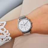  Shop Authentic Tommy Hilfiger Blake Diamonds Silver Dial Silver Mesh Bracelet Watch for Women - 1782301 - Luxxuri