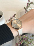  Shop Authentic Emporio Armani Gianni T Bar Gunmetal Dial Beige Leather Strap Watch For Women - AR1681 - Luxxuri