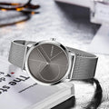  Shop Authentic Calvin Klein Minimal Black Dial Silver Mesh Bracelet Watch for Women - K3M22123 - Luxxuri