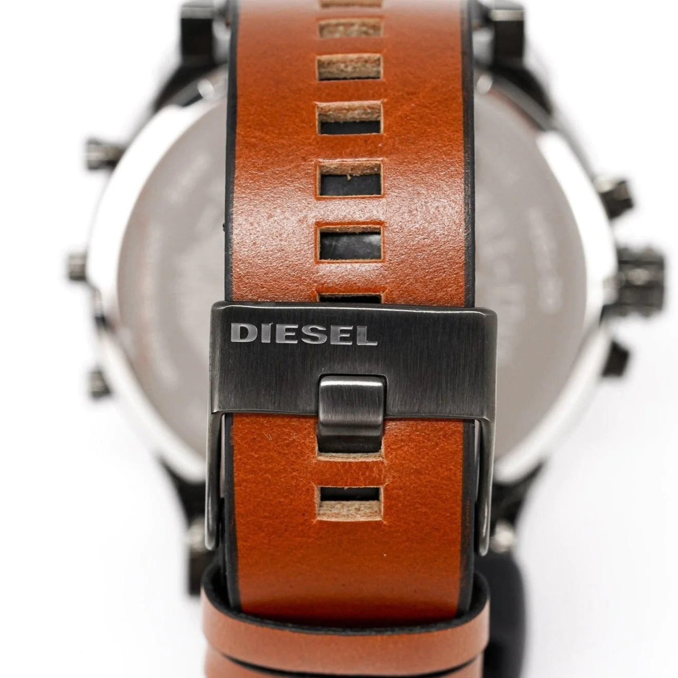  Shop Authentic Diesel Mr. Daddy 2.0 Chronograph Silver Dial Brown Leather Strap Watch For Men - DZ7394 - Luxxuri