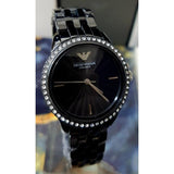  Shop Authentic Emporio Armani Ceramica Crystals Black Dial Black Ceramic Strap Watch For Women - AR1478 - Luxxuri