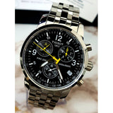  Shop Authentic Tissot T Sport PRC200 Chronograph Black Dial Silver Steel Strap Watch for Men - T17.1.586.52 - Luxxuri
