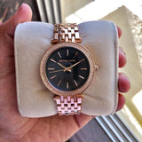  Shop Authentic Michael Kors Darci Black Dial Rose Gold Steel Strap Watch for Women - MK3402 - Luxxuri