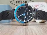  Shop Authentic Fossil Sport 54 Day Date Black Dial Black Leather Strap Watch for Men - FS5321 - Luxxuri