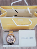  Shop Authentic Michael Kors Bradshaw Chronograph Rose Gold Dial Rose Gold Steel Strap Watch For Women - MK6321 - Luxxuri