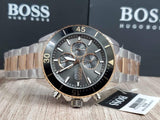  Shop Authentic Hugo Boss Ocean Edition Black Dial Two Tone Steel Strap Watch for Men - 1513705 - Luxxuri