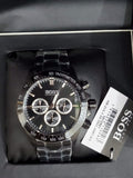  Shop Authentic Hugo Boss Ikon Black Dial Silver Steel Strap Watch for Men - 1512965 - Luxxuri