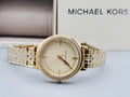  Shop Authentic Michael Kors Cinthia Quartz Gold Dial Gold Steel Strap Watch For Women - MK3681 - Luxxuri