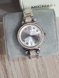  Shop Authentic Michael Kors Sophie Chronograph Silver Dial Two Tone Steel Strap Watch For Women - MK3880 - Luxxuri