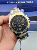  Shop Authentic Tommy Hilfiger Decker Chronograph Black Dial Two Tone Steel Strap Watch for Men - 1791559 - Luxxuri