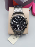 Shop Authentic Fossil Forrester Chronograph Black Dial Grey Steel Strap Watch for Men - FS5606 - Luxxuri