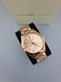  Shop Authentic Michael Kors Slim Runway Rose Gold Dial Two Tone Steel Strap Watch for Women - MK4294 - Luxxuri