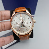  Shop Authentic Tommy Hilfiger Oliver Chronograph White Dial Brown Leather Strap Watch for Men - 1791306 - Luxxuri