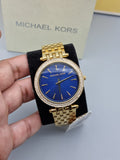  Shop Authentic Michael Kors Darci Blue Dial Gold Steel Strap Watch for Women - MK3406 - Luxxuri