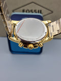  Shop Authentic Fossil Dean Chronograph Champagne Dial Gold Steel Strap Watch for Men - FS4867 - Luxxuri