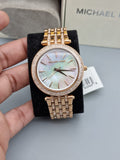  Shop Authentic Michael Kors Darci Mother of Pearl Dial Rose Gold Steel Strap Watch for Women - MK3220 - Luxxuri