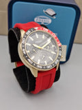  Shop Authentic Fossil Bannon Multifunction Black Dial Red Silicone Strap Watch for Men - BQ2499 - Luxxuri