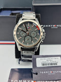  Shop Authentic Tommy Hilfiger Mason Grey Dial Grey Steel Strap Watch for Men - 1791790 - Luxxuri