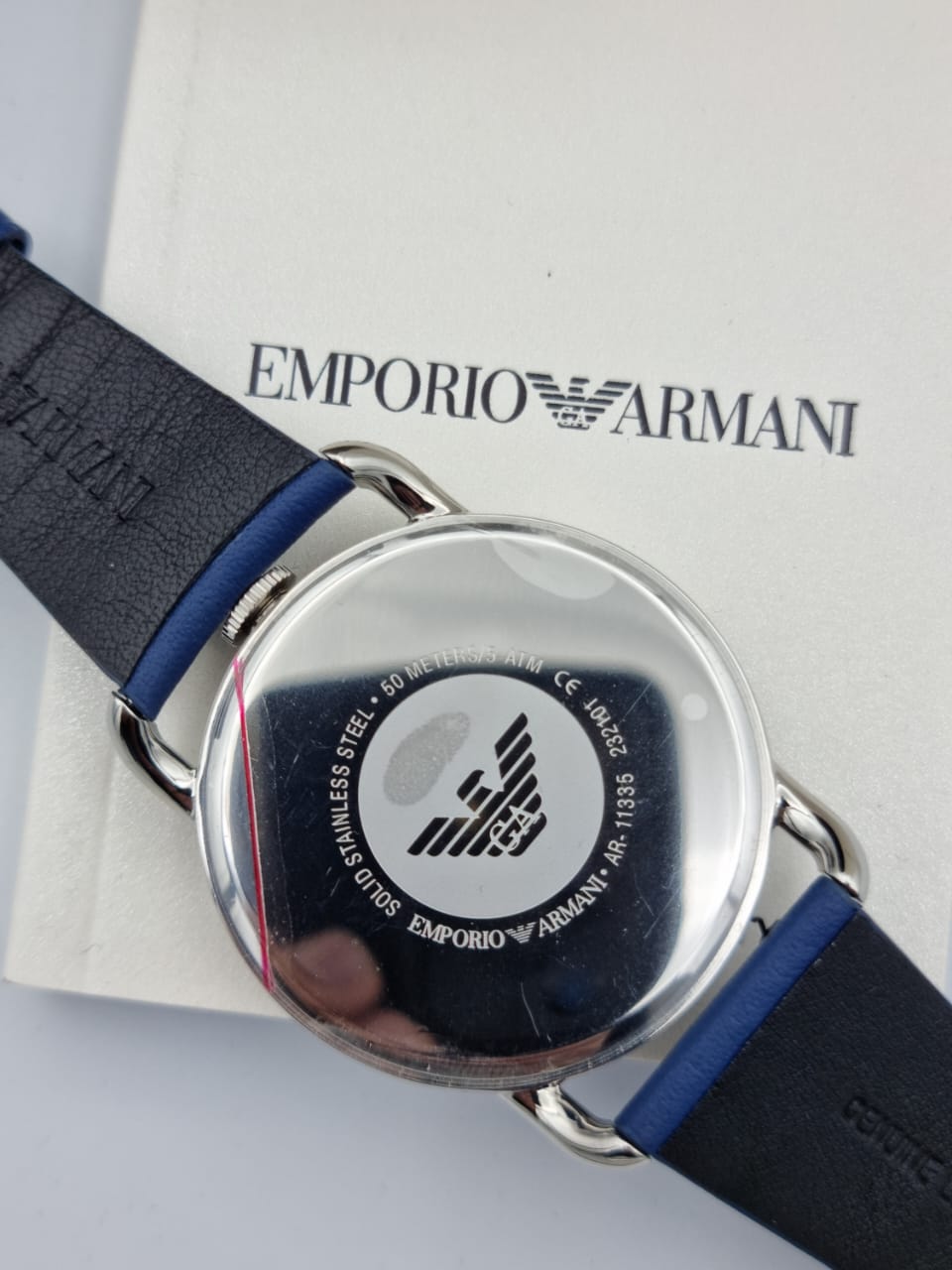  Shop Authentic Emporio Armani Aviator Quartz Blue Dial Blue Leather Strap Watch For Men - AR11335 - Luxxuri