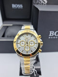  Shop Authentic Hugo Boss Ikon Chronograph Silver Dial Two Tone Steel Strap Watch for Men - 1512960 - Luxxuri