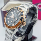  Shop Authentic Fossil FB-03 Chronograph Black Dial Silver Steel Strap Watch for Men - FS5768 - Luxxuri