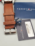  Shop Authentic Tommy Hilfiger Trent Quartz Blue Dial Brown Leather Strap Watch for Men - 1791066 - Luxxuri