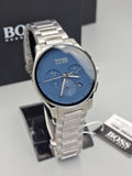  Shop Authentic Hugo Boss Peak Chronograph Blue Dial Silver Steel Strap Watch for Men - 1513763 - Luxxuri