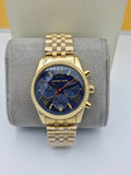  Shop Authentic Michael Kors Lexington Chronograph Blue Dial Gold Steel Strap Watch For Women - MK6206 - Luxxuri